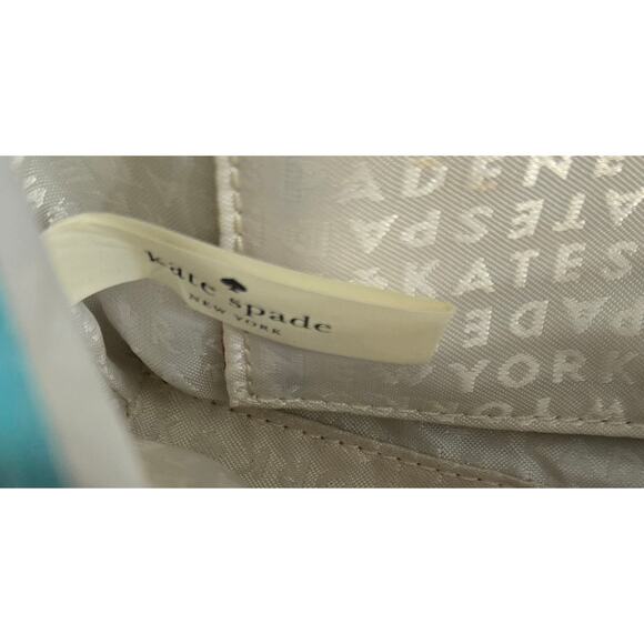 Kate Spade Aqua Bow Clutch Pre-Loved Turquoise Blue - Picture 7 of 11